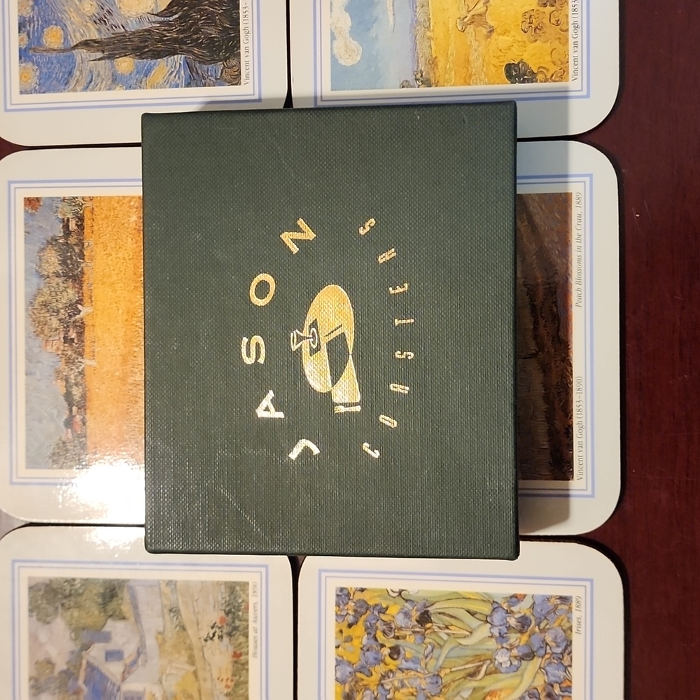Vintage Jason Coasters Set of 6 Van Gogh